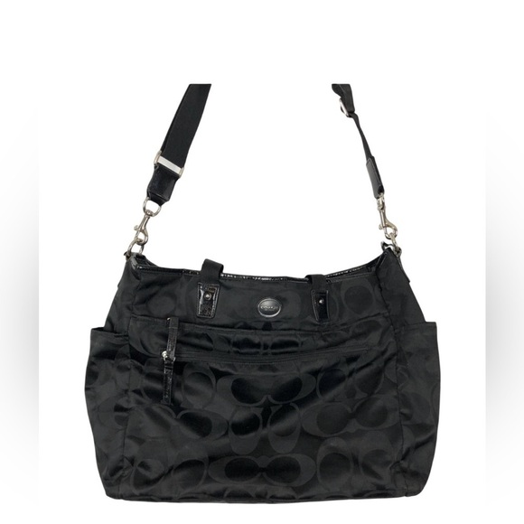 Black Authentic Coach Diaper Bag - Picture 3 of 12